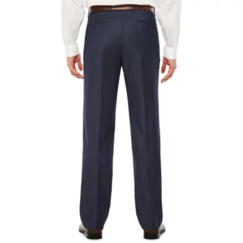 J. Ferrar Mens Geometric Stretch Slim Fit Suit Pant - Slim