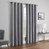Eclipse Andes Grommet Top Energy Saving 100% Blackout Single Curtain Panel