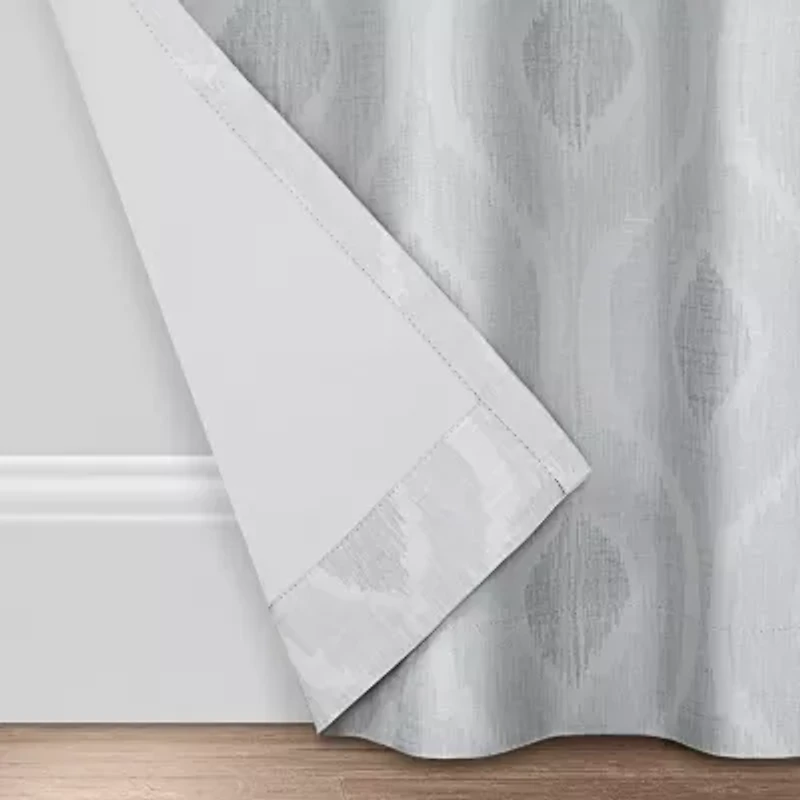 Eclipse Andes Geo Grommet Top Energy Saving 100% Blackout Single Curtain Panel