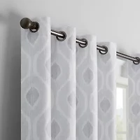Eclipse Andes Geo Grommet Top Energy Saving 100% Blackout Single Curtain Panel