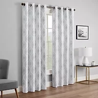 Eclipse Andes Geo Grommet Top Energy Saving 100% Blackout Single Curtain Panel