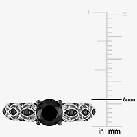 1 1/4 CT.T.W. Color-Enhanced Black Diamond Ring