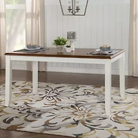 Janisse Rectangular Wood-Top Dining Table