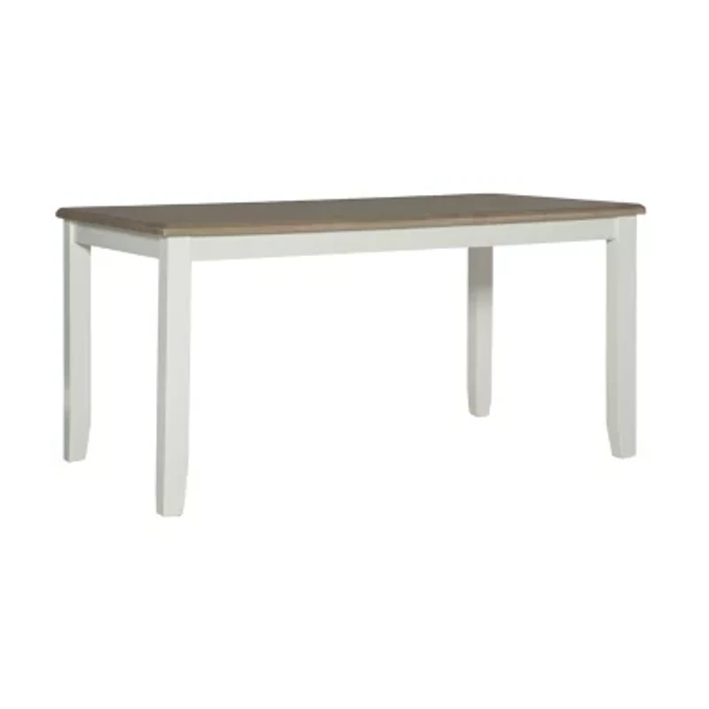 Janisse Rectangular Wood-Top Dining Table
