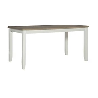 Janisse Rectangular Wood-Top Dining Table
