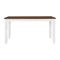 Janisse Rectangular Wood-Top Dining Table