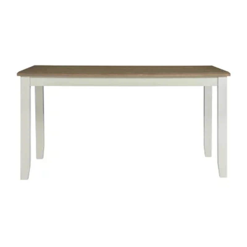 Janisse Rectangular Wood-Top Dining Table