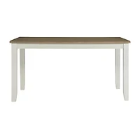 Janisse Rectangular Wood-Top Dining Table