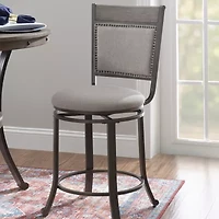 Firview Counter Height Upholstered Swivel Bar Stool