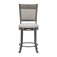 Firview Counter Height Upholstered Swivel Bar Stool