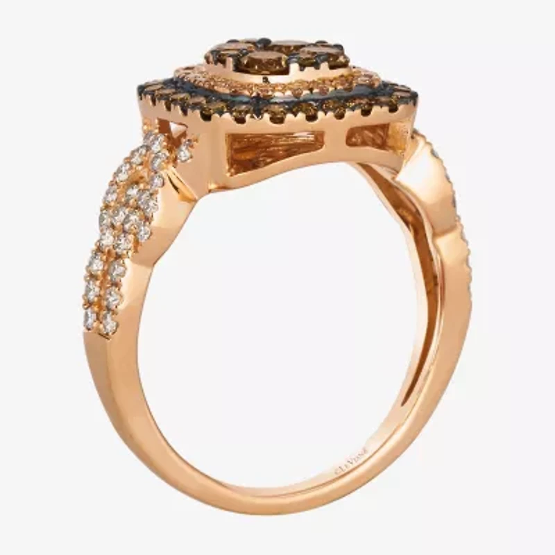 Le Vian® Ring featuring 3/4 CT. Chocolate Diamonds® 1 3/8 Nude Diamonds™ set 14K Strawberry or Honey Gold®