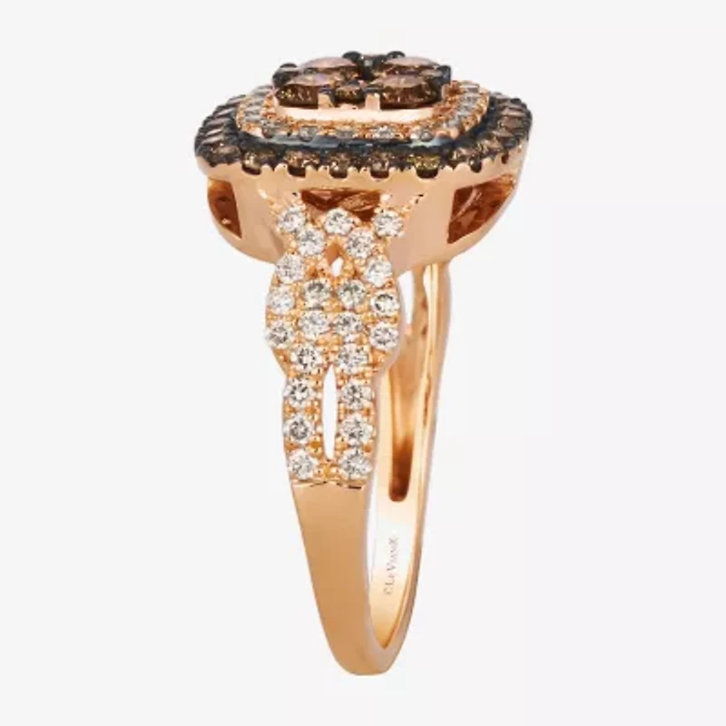Le Vian® Ring featuring 3/4 CT. Chocolate Diamonds® 1 3/8 Nude Diamonds™ set 14K Strawberry or Honey Gold®