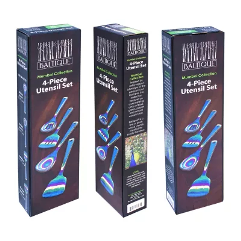 Baltique by Totally Bamboo Mumbai Kitchen 4-pc. Utensil Set