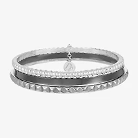 Liz Claiborne Textured Bangle Womens 3-pc. Bracelet Set