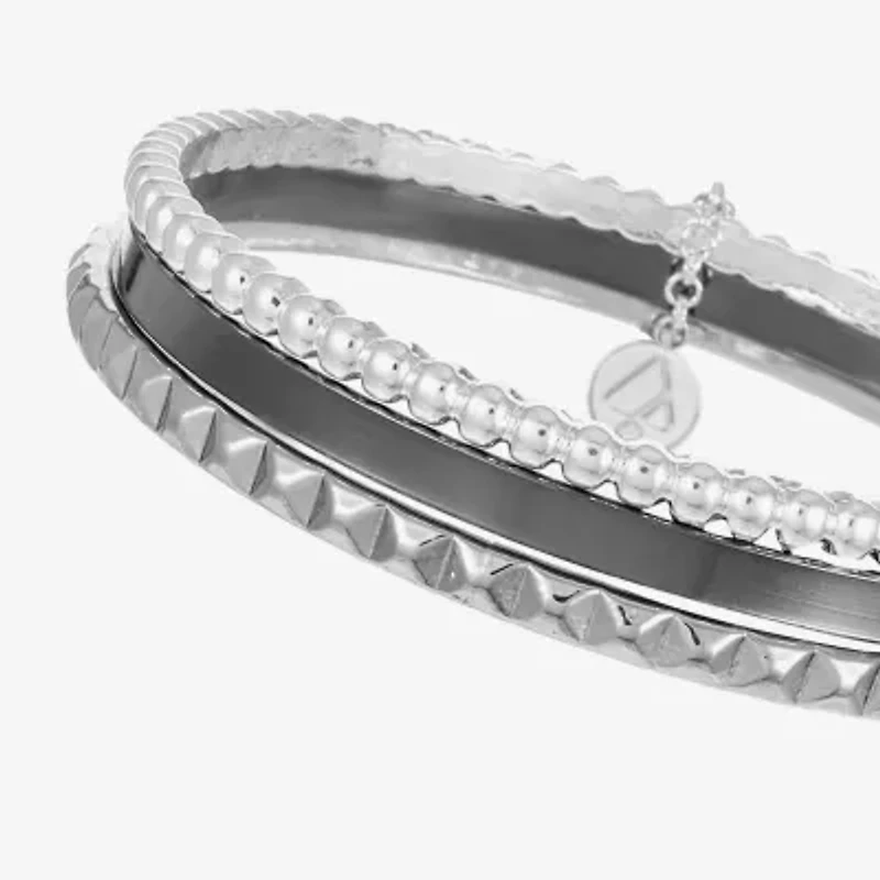 Liz Claiborne Textured Bangle Womens 3-pc. Bracelet Set