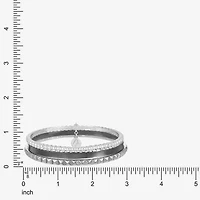 Liz Claiborne Textured Bangle Womens 3-pc. Bracelet Set