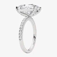 Grown Gorgeous (F,Vs2) Womens 4 7/8 Ct. T.W. Lab White Diamond 14K Gold Rectangular Side Stone Engagement Ring