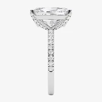 Grown Gorgeous (F,Vs2) Womens 4 7/8 Ct. T.W. Lab White Diamond 14K Gold Rectangular Side Stone Engagement Ring