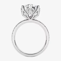 Grown Gorgeous (F, Vs2) Womens 4 7/8 Ct. T.W. Lab White Diamond 14K Gold or Platinum Round Side Stone Engagement Ring