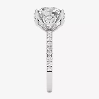 Grown Gorgeous (F, Vs2) Womens 4 7/8 Ct. T.W. Lab White Diamond 14K Gold or Platinum Round Side Stone Engagement Ring