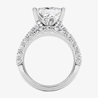 Grown Gorgeous (F, Vs2) Womens 6 1/10 Ct. T.W. Lab White Diamond 14K Gold or Platinum Princess-cut Side Stone Bridal Set