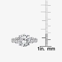 Grown Gorgeous (F, Vs2) Womens 4 7/8 Ct. T.W. Lab White Diamond 14K Gold or Platinum Round Side Stone 5-Stone Engagement Ring