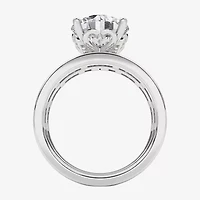 Grown Gorgeous Vs2, F Womens 4 1/4 CT. T.W. Lab White Diamond 14K Gold or Platinum Round Side Stone Bridal Set