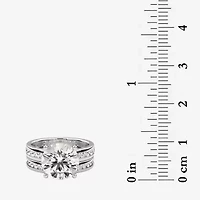 Grown Gorgeous Vs2, F Womens 4 1/4 CT. T.W. Lab White Diamond 14K Gold or Platinum Round Side Stone Bridal Set