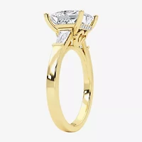 Grown Gorgeous (F, Vs2) Womens 3 3/4 CT. T.W. Lab White Diamond 14K Gold or Platinum Princess-cut Engagement Ring