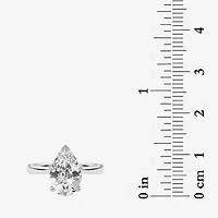 Grown Gorgeous (F, Vs2) Womens 2 1/4 CT. Lab White Diamond 14K Gold Pear Solitaire Engagement Ring