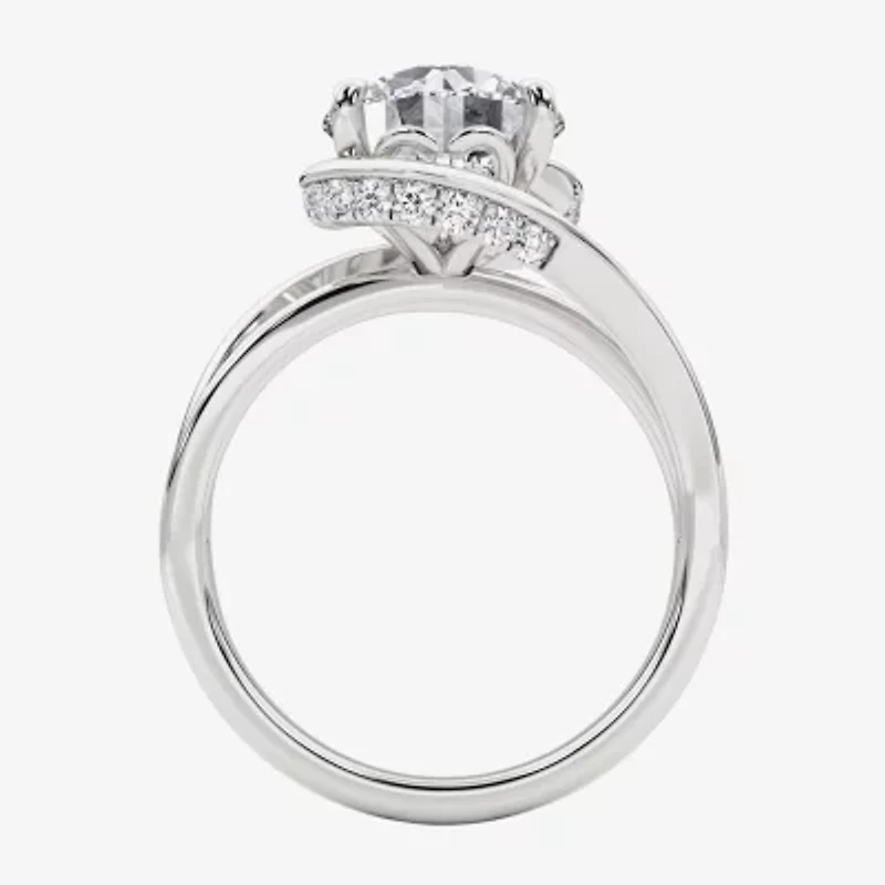 Grown Gorgeous F, Vs2 Womens 3 CT. T.W. Lab White Diamond 14K Gold or Platinum Round Engagement Ring