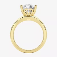 Grown Gorgeous (F,Vs2) Womens 3 3/8 Ct. Lab White Diamond 14K Gold or Platinum Oval Solitaire Engagement Ring