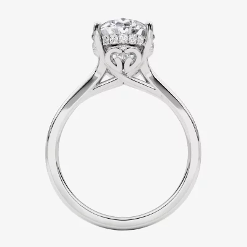 Grown Gorgeous (F, Vs2) Womens 3 1/2 CT. T.W Lab White Diamond 14K Gold or Platinum Oval Engagement Ring