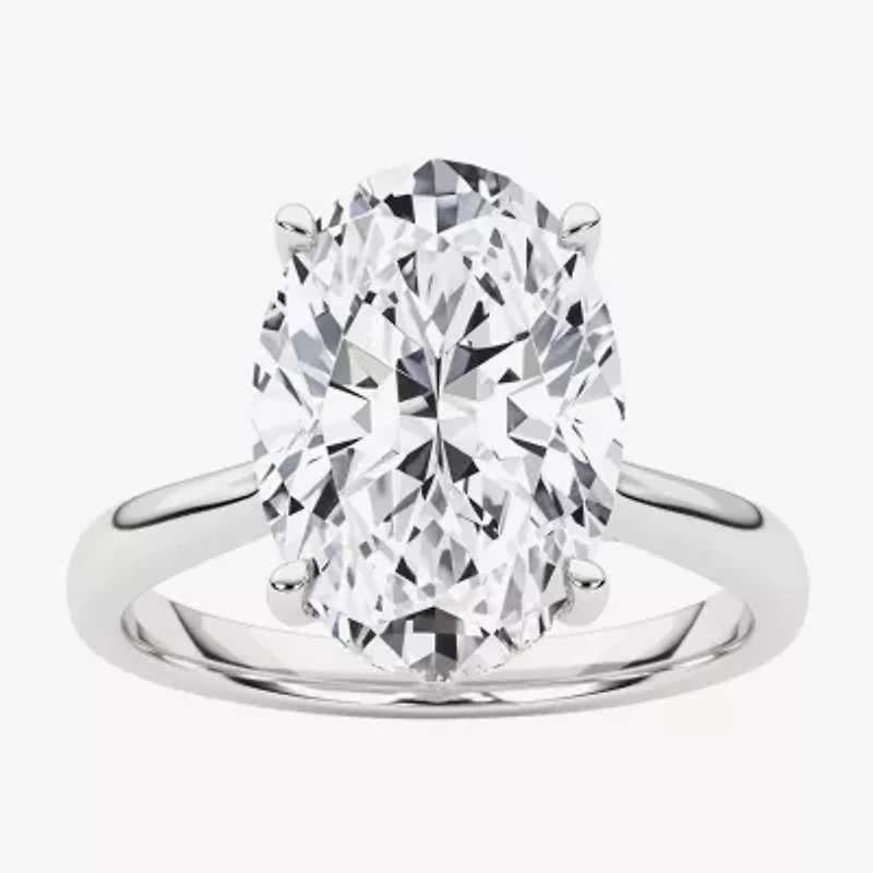 Grown Gorgeous (F, Vs2) Womens 3 1/2 CT. T.W Lab White Diamond 14K Gold or Platinum Oval Engagement Ring