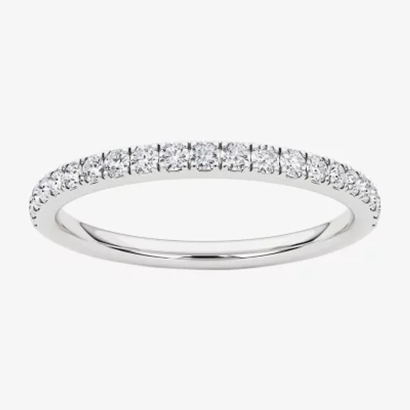 Grown Gorgeous (F,Vs2) Womens 1/4 CT. T.W. Lab White Diamond 14K Gold Wedding Band