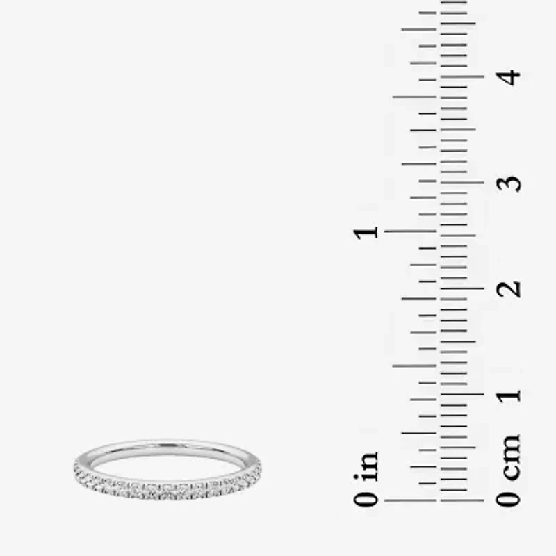 Grown Gorgeous (F,Vs2) Womens 1/4 CT. T.W. Lab White Diamond 14K Gold Wedding Band