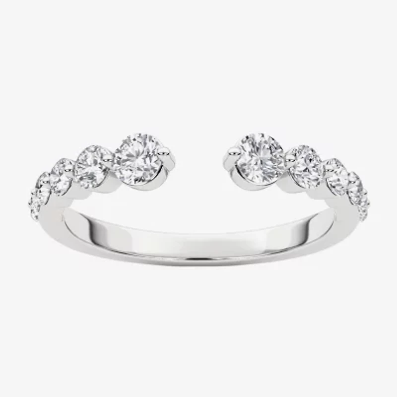 Grown Gorgeous Womens 1/2 CT. T.W. Lab White Diamond 14K Gold Anniversary Band