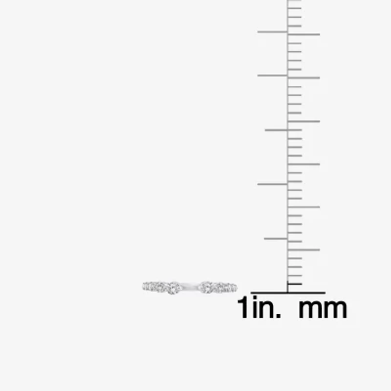 Grown Gorgeous Womens 1/2 CT. T.W. Lab White Diamond 14K Gold Anniversary Band