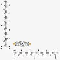 I, Si2 Womens 2 CT. T.W. Lab Grown White Diamond 10K Gold Round 3-Stone Engagement Ring