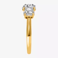 I, Si2 Womens 2 CT. T.W. Lab Grown White Diamond 10K Gold Round 3-Stone Engagement Ring