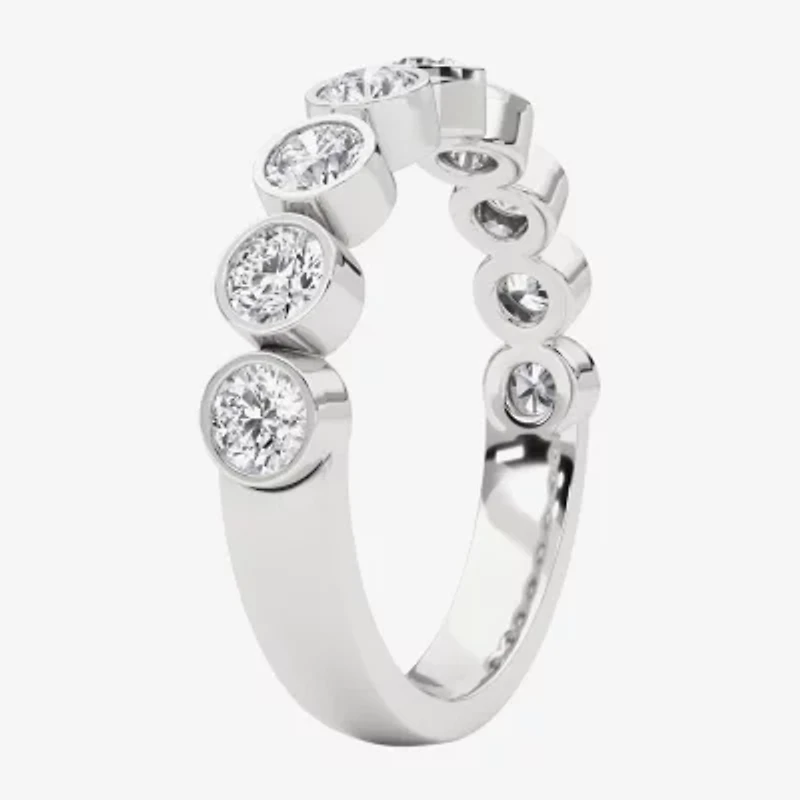 Grown Gorgeous Womens 2.5MM 1 CT. T.W. Lab White Diamond 14K Gold or Platinum Anniversary Wedding Band