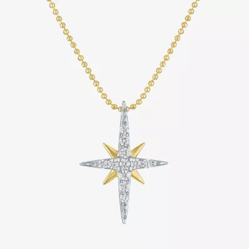 Yes, Please! Womens 1/4 CT. T.W. Lab Grown White Diamond Sterling Silver 18 Inch Pendant Necklace