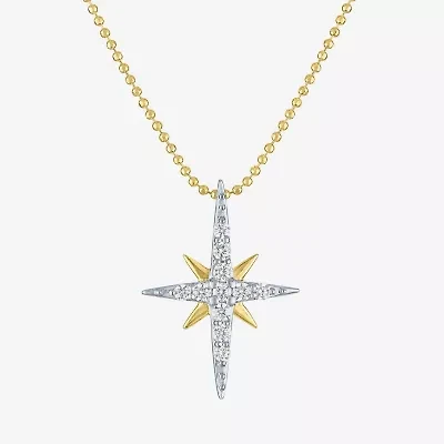 Yes, Please! Womens 1/4 CT. T.W. Lab Grown White Diamond Sterling Silver 18 Inch Pendant Necklace