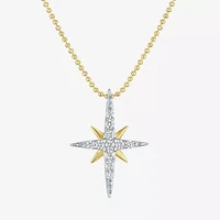 Yes, Please! Womens 1/4 CT. T.W. Lab Grown White Diamond Sterling Silver 18 Inch Pendant Necklace