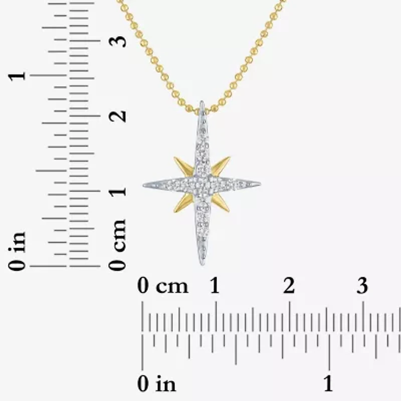 Yes, Please! Womens 1/4 CT. T.W. Lab Grown White Diamond Sterling Silver 18 Inch Pendant Necklace