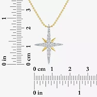 Yes, Please! Womens 1/4 CT. T.W. Lab Grown White Diamond Sterling Silver 18 Inch Pendant Necklace
