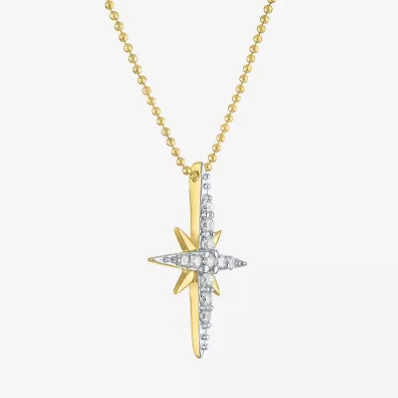Yes, Please! Womens 1/4 CT. T.W. Lab Grown White Diamond Sterling Silver 18 Inch Pendant Necklace