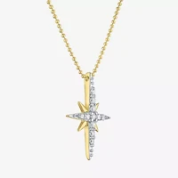 Yes, Please! Womens 1/4 CT. T.W. Lab Grown White Diamond Sterling Silver 18 Inch Pendant Necklace