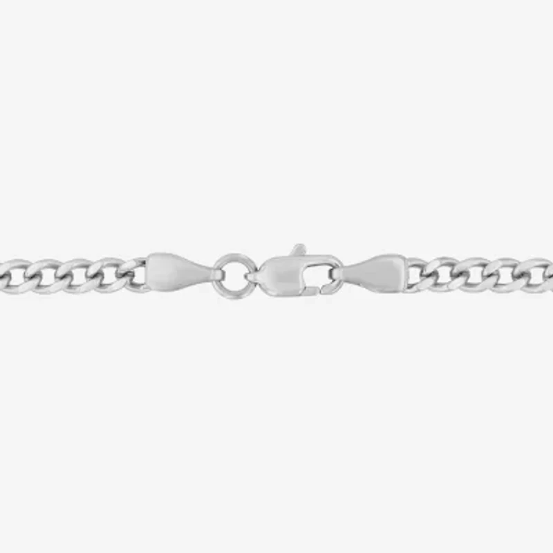 Mens Stainless Steel Round 24 Inch Pendant Necklace