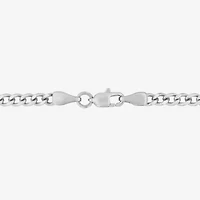 Mens Stainless Steel Round 24 Inch Pendant Necklace